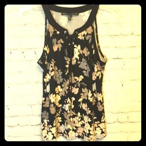 White House black market floral tank top